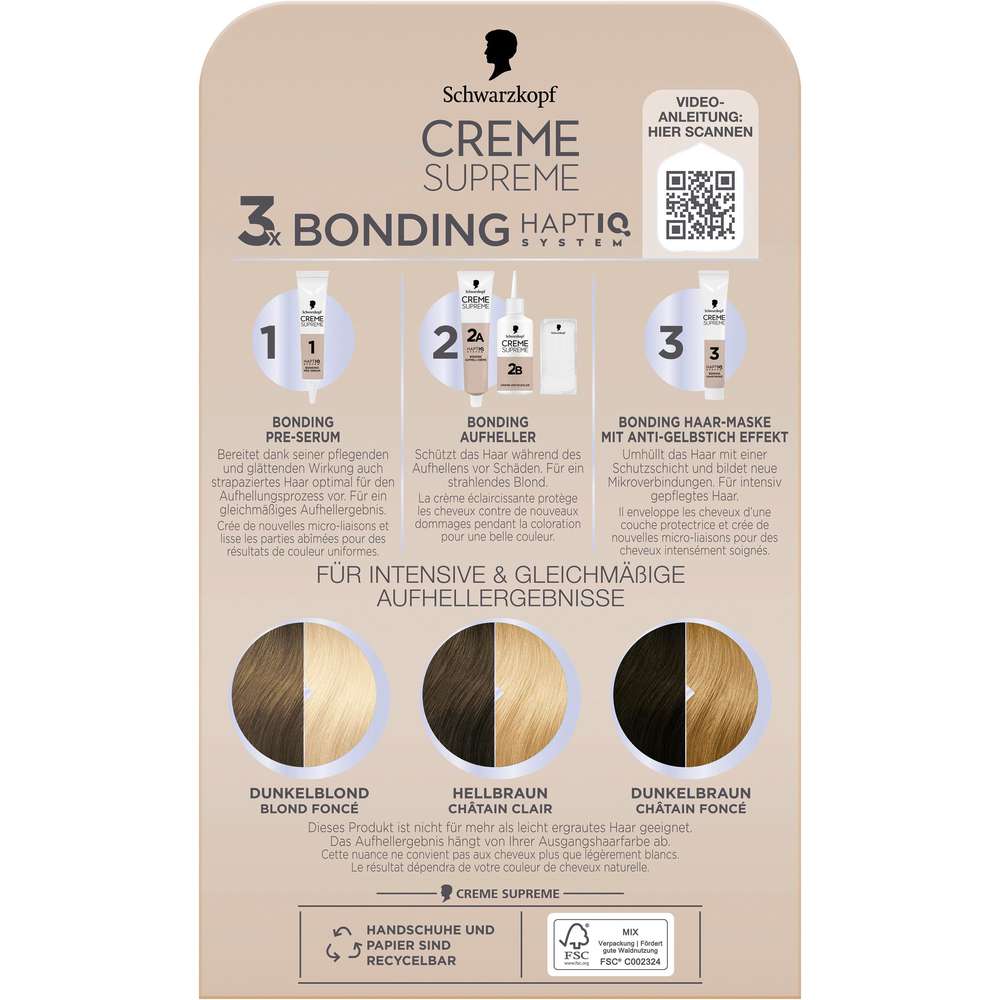 Produktabbildung Schwarzkopf Creme Supreme L1++ Extrem Aufheller