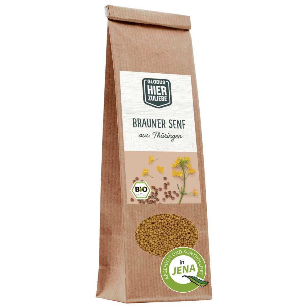Produktabbildung GLOBUS HierZuliebe Bio Senfkörner braun