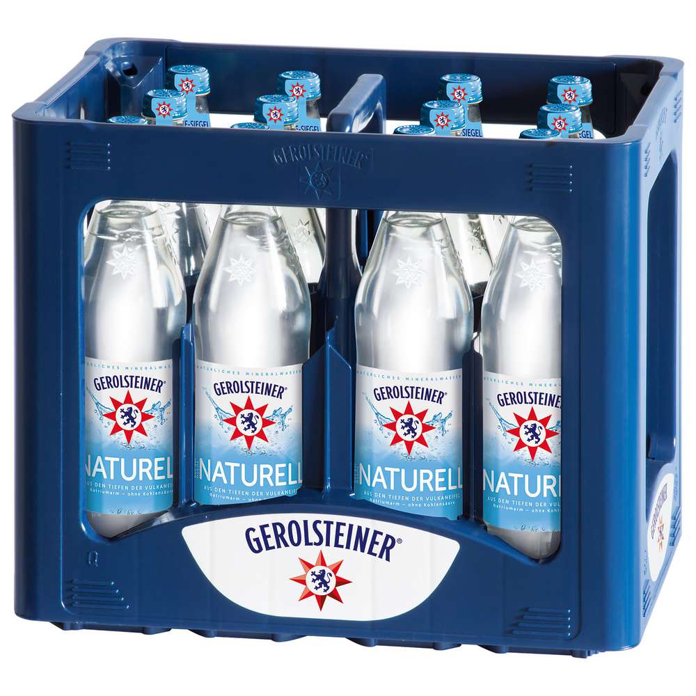 Produktabbildung Gerolsteiner Mineralwasser, Naturell (12x 0,750 Liter)