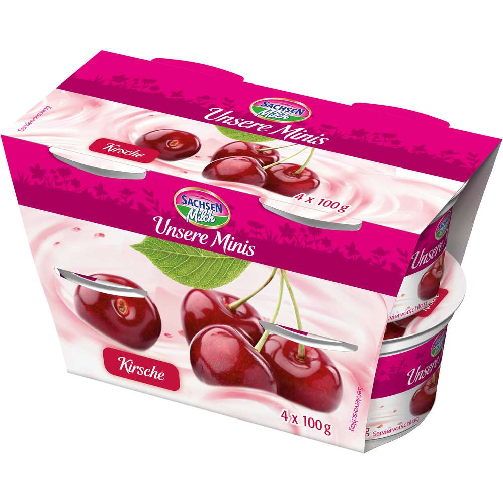 Produktabbildung Sachsenmilch Unsere Minis, Fruchtjoghurt Kirsche