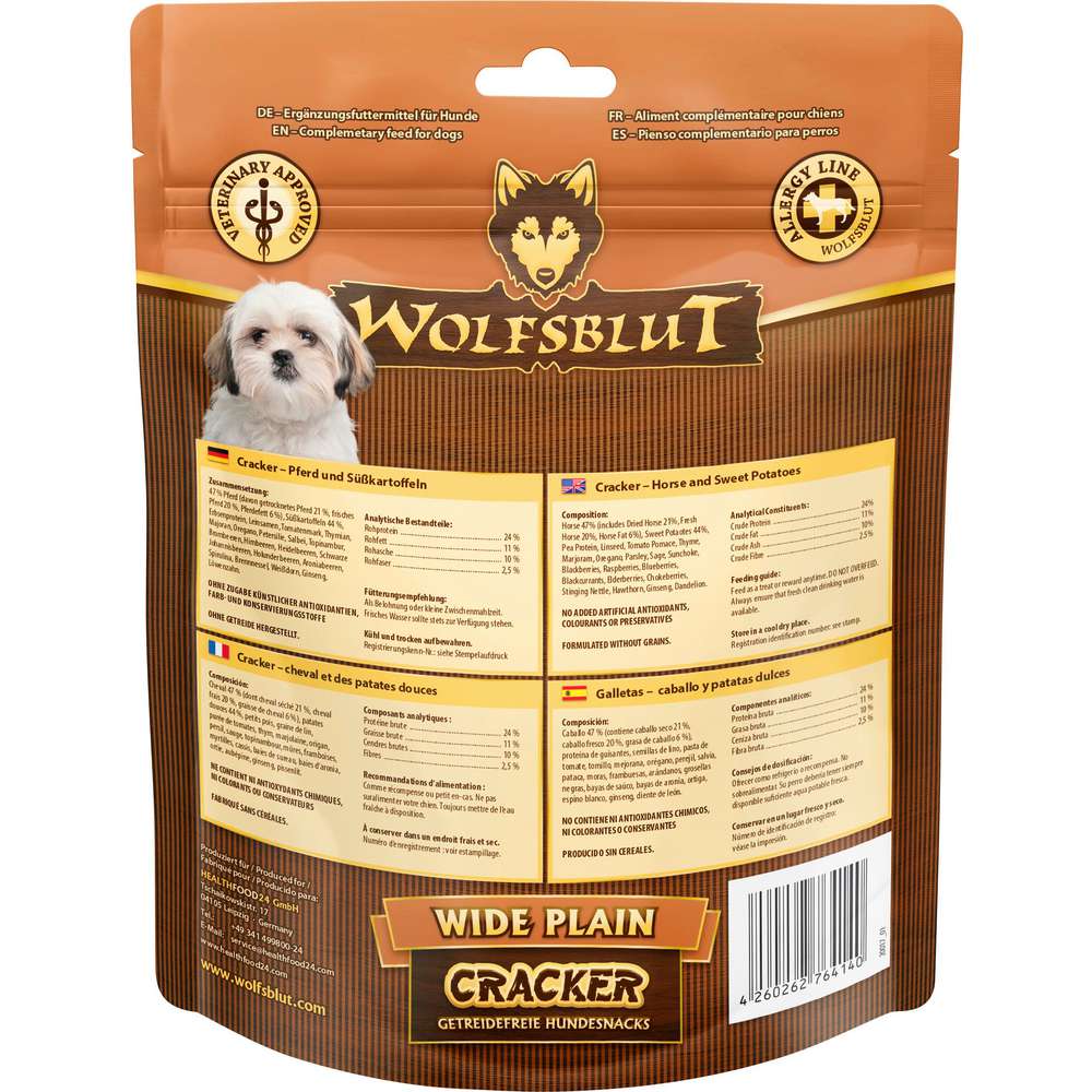 Produktabbildung Wolfsblut Hunde-Snack, Wide Plain, Pferd/Süßkartoffel