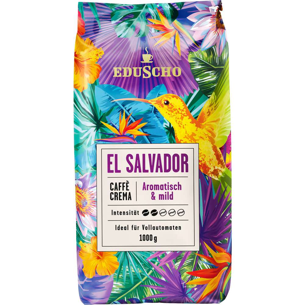 Produktabbildung Eduscho Caffè Crema El Salvador, ganze Bohne