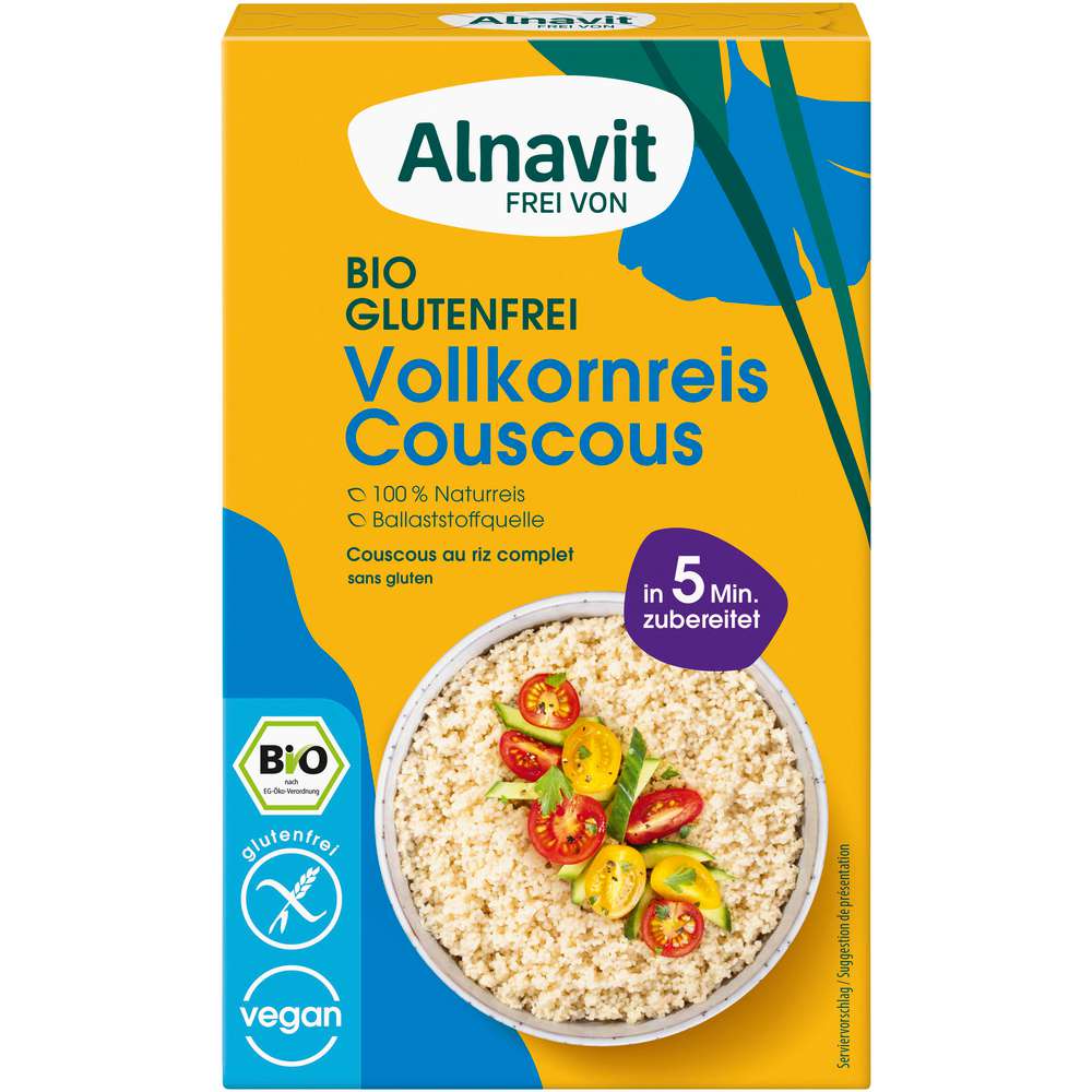 Produktabbildung Alnavit Bio Vollkornreis Couscous 