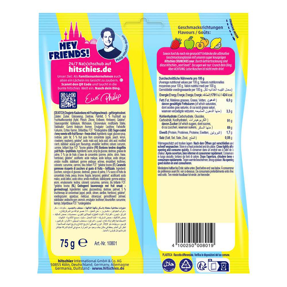Produktabbildung Hitschler Hitschies Crunchies Sour-Mix