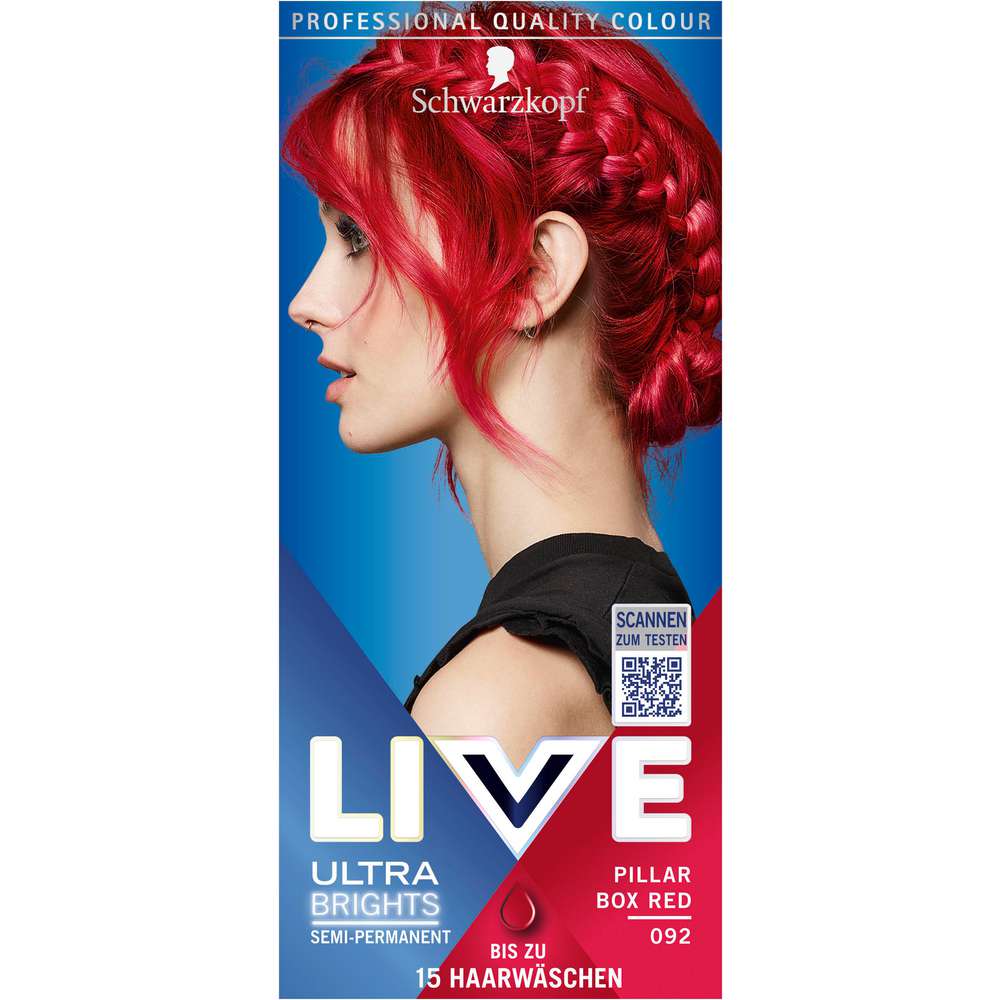 Produktabbildung Schwarzkopf Live Ultra Brights, 092 Pillar Box Red