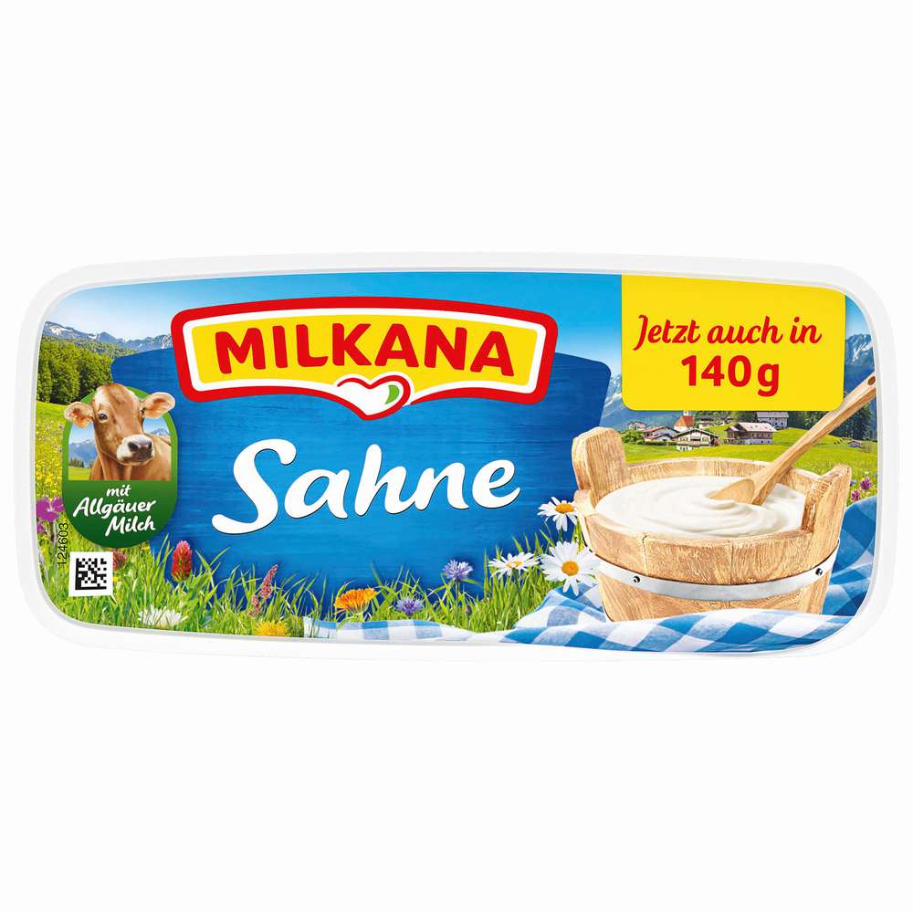 Produktabbildung Milkana Schmelzkäse, Sahne mit Allgäuer Milch