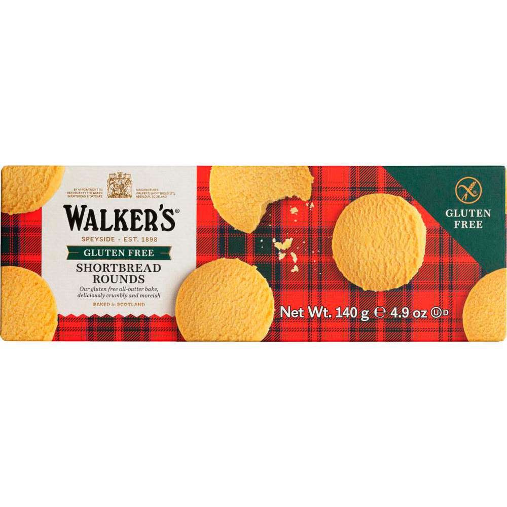 Produktabbildung Walker's Butter-Gebäck Shortbread Rounds, Glutenfrei