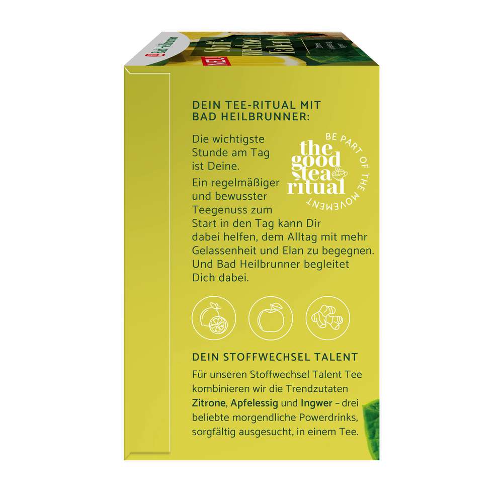 Produktabbildung Bad Heilbrunner Bio Tee Naturkraft, Stoffwechsel Talent