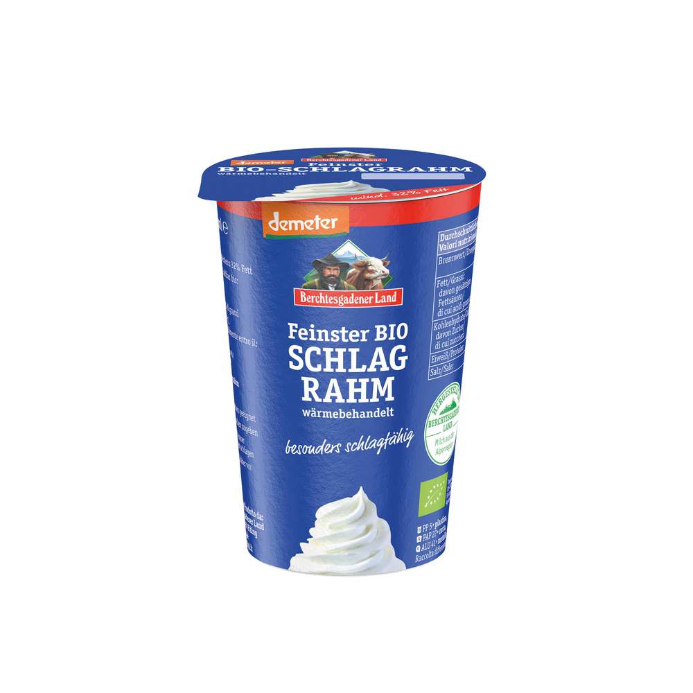 Produktabbildung Berchtesgadener Land Bio Demeter Schlagrahm, 32% Fett