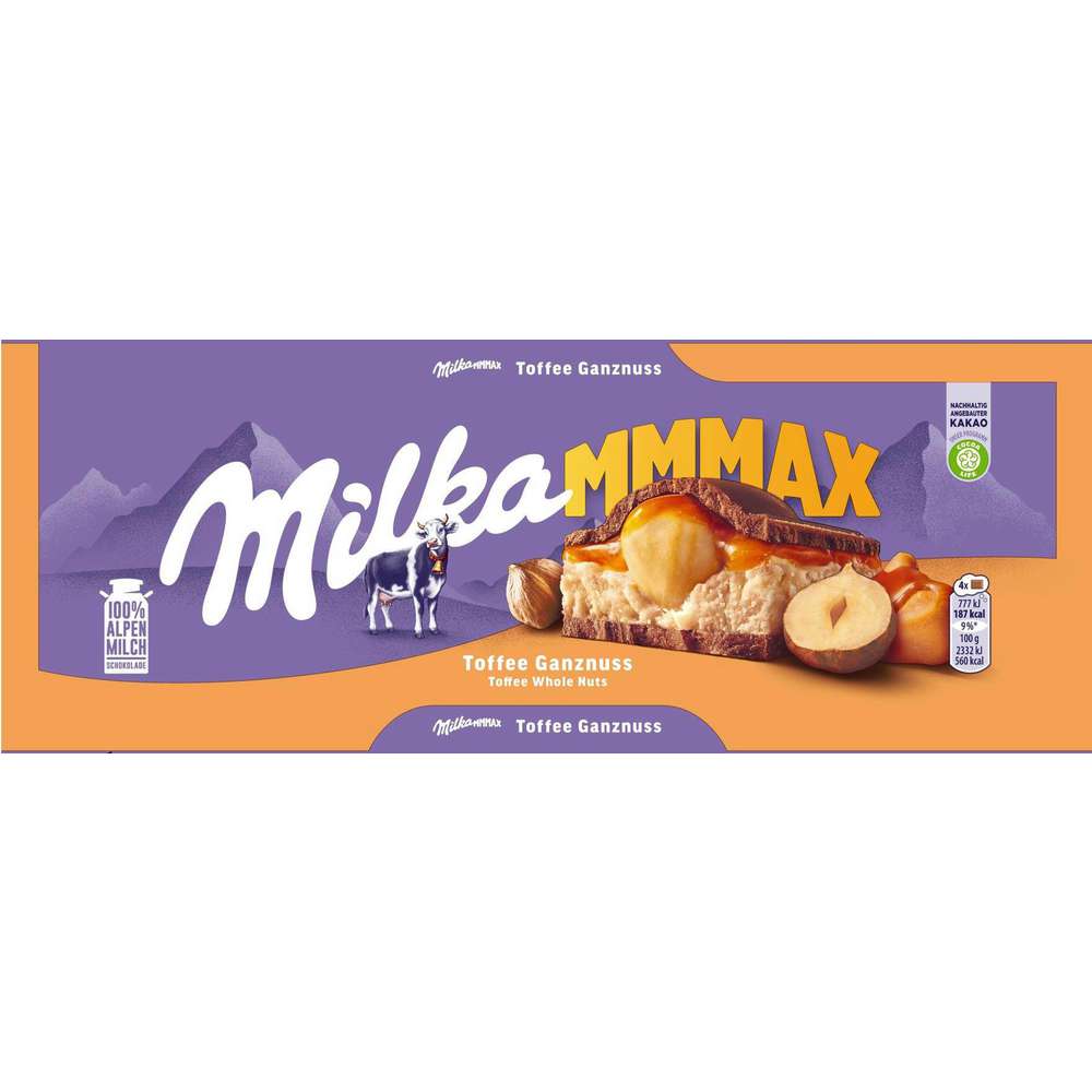 Produktabbildung Milka Tafelschokolade, Toffee-Ganznuss