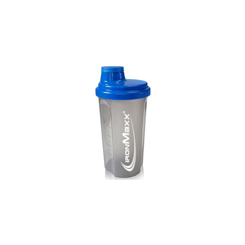 Produktabbildung IronMaxx Shaker Transparent/Blau 700ml
