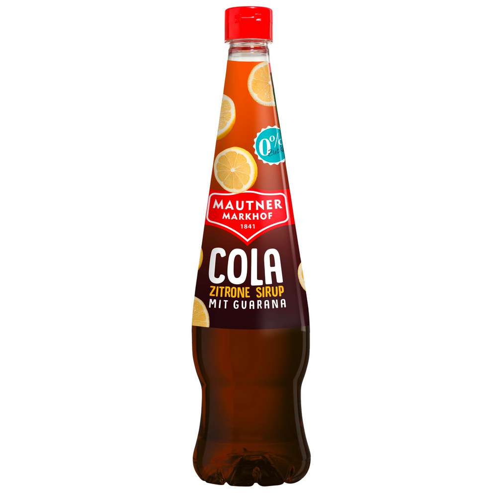 Produktabbildung Mautner Markhof Cola Zitrone Sirup mit Guarana 