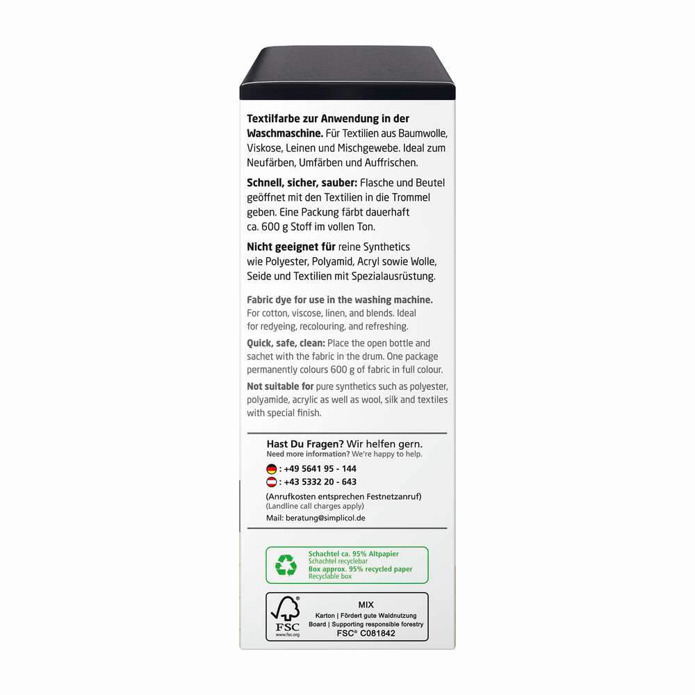 Produktabbildung simplicol Textilfarben intensiv, Samt-Schwarz