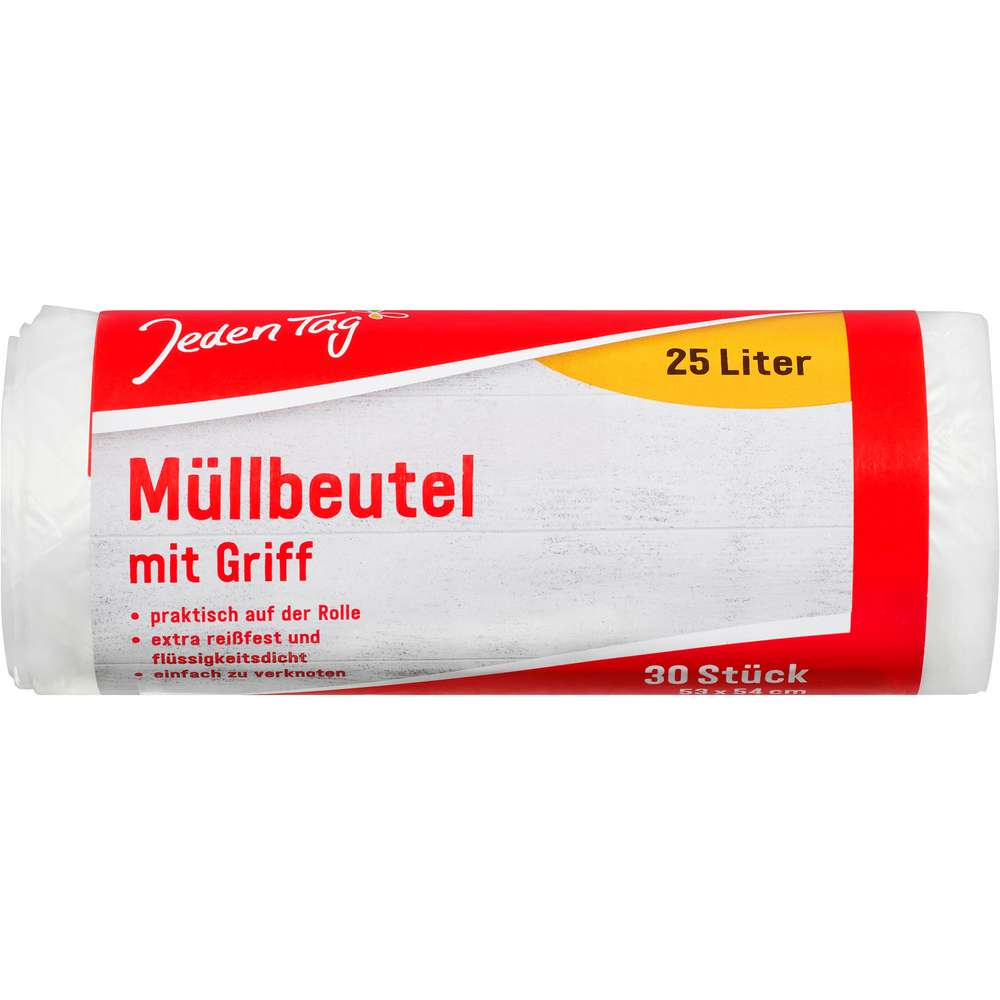 Produktabbildung Jeden Tag Müllbeutel mit Griff 25l