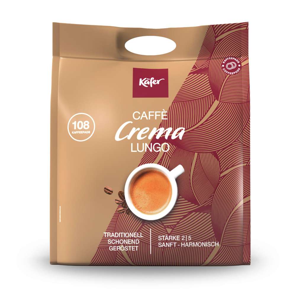 Produktabbildung Käfer Kaffee-Pads Caffè Crema Lungo