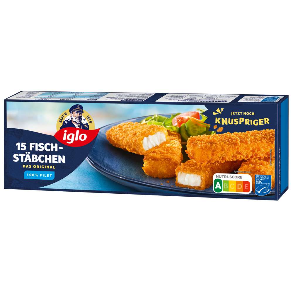 Produktabbildung Iglo Fischstäbchen, tiefgekühlt