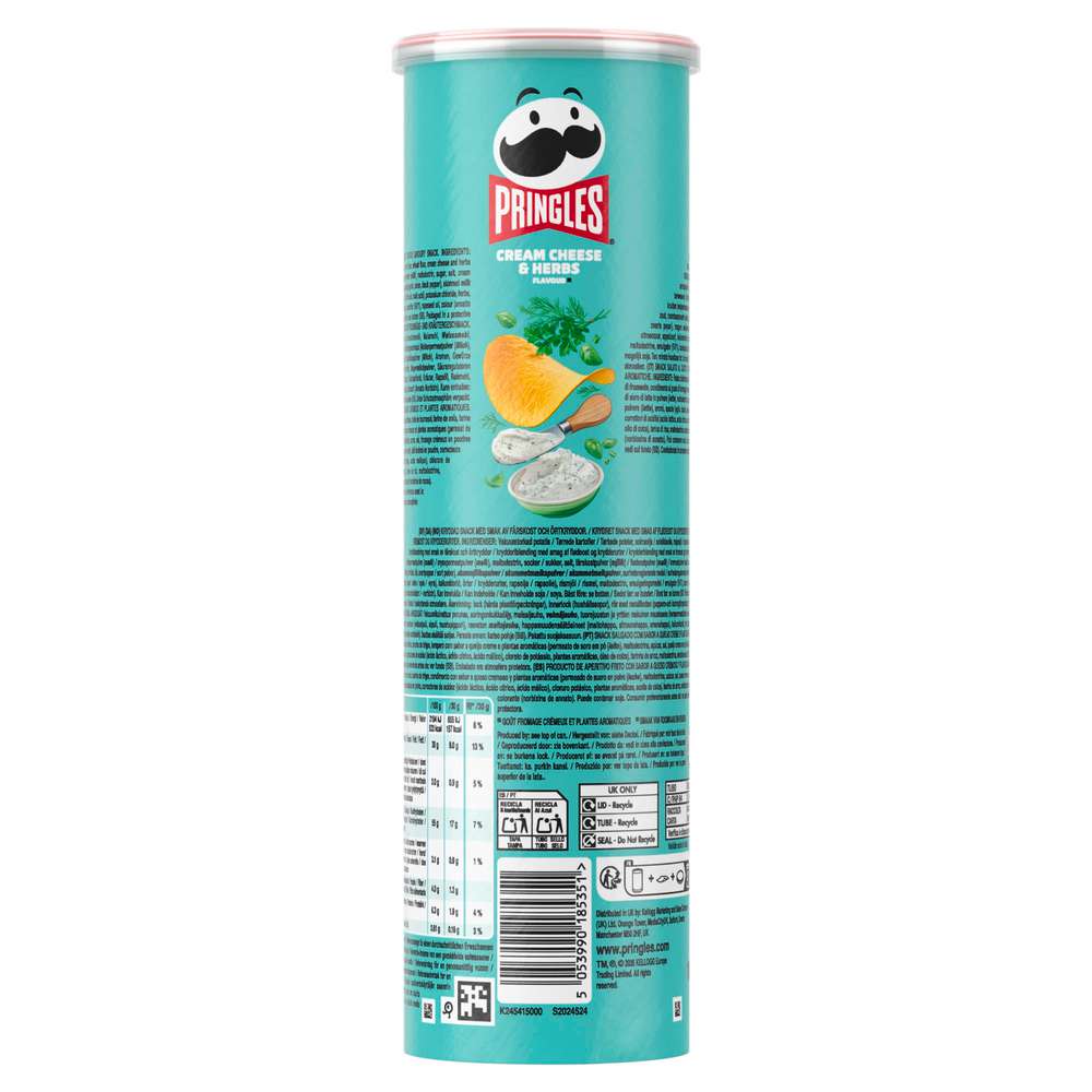 Produktabbildung Pringles Chips, Cream Cheese & Herbs