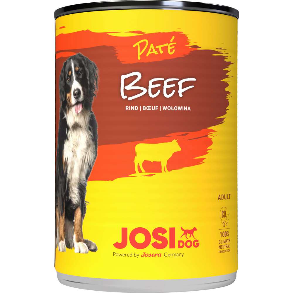 Produktabbildung JosiDog Hunde-Nassfutter, Paté Beef