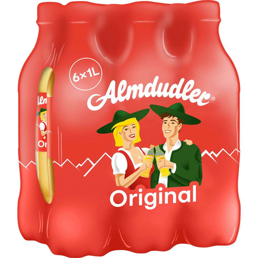 Produktabbildung Almdudler Kräuter Limonade, Original (6x 1,000 Liter)