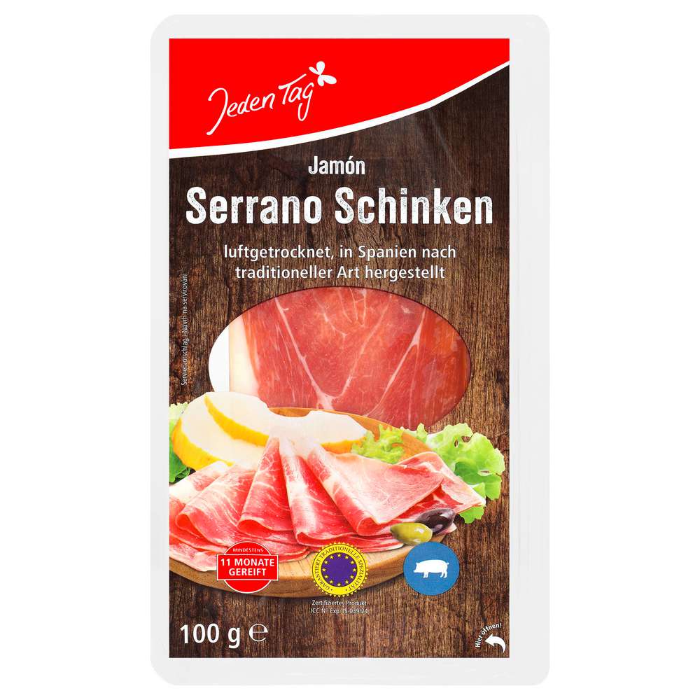 Produktabbildung Jeden Tag Serrano Schinken