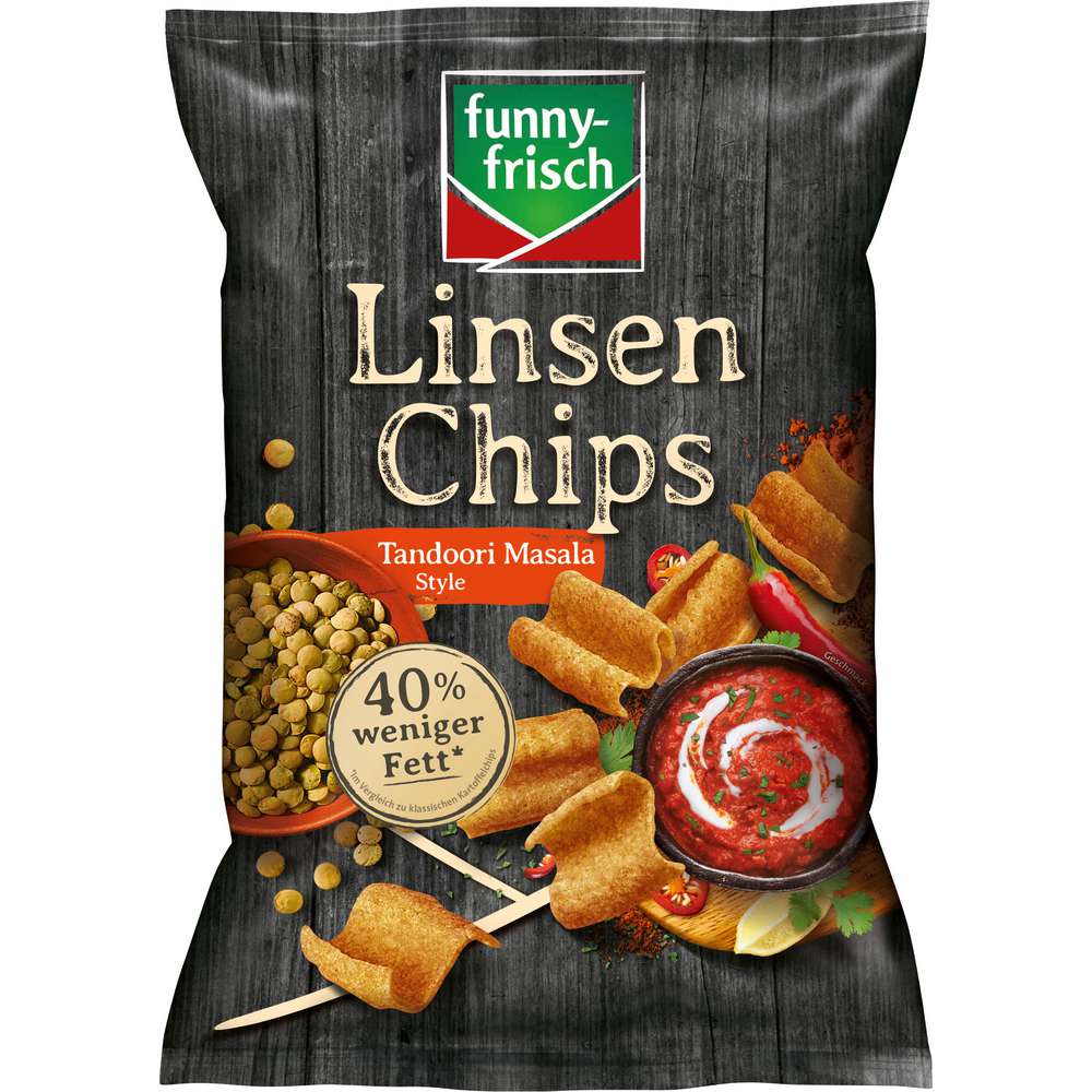 Produktabbildung funny-frisch Linsen Chips, Tandoori Masala