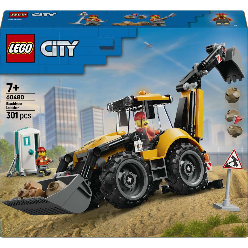 Produktabbildung Lego LEGO City Gelber Baggerlader 60480