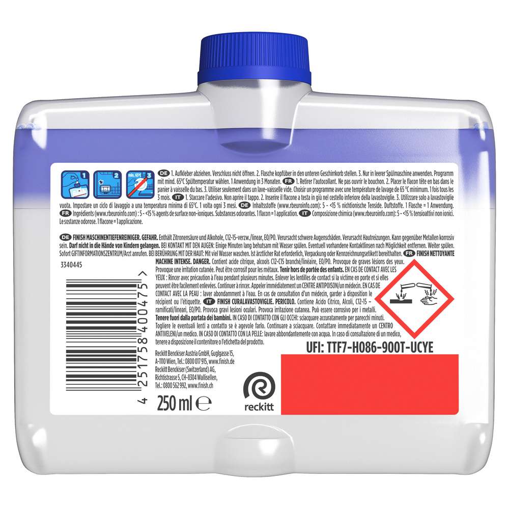 Produktabbildung Finish Spülmaschinen Tiefen-Reiniger