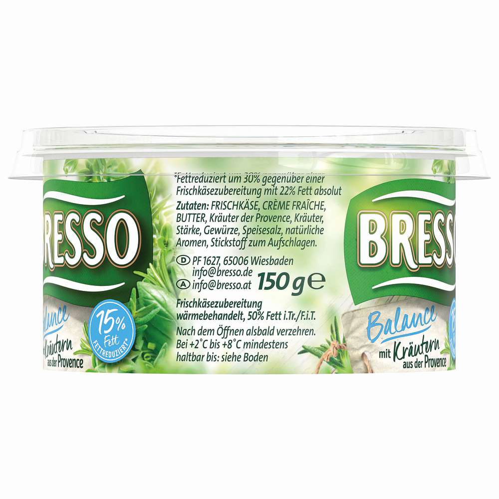 Produktabbildung Bresso Frischkäse, Leicht