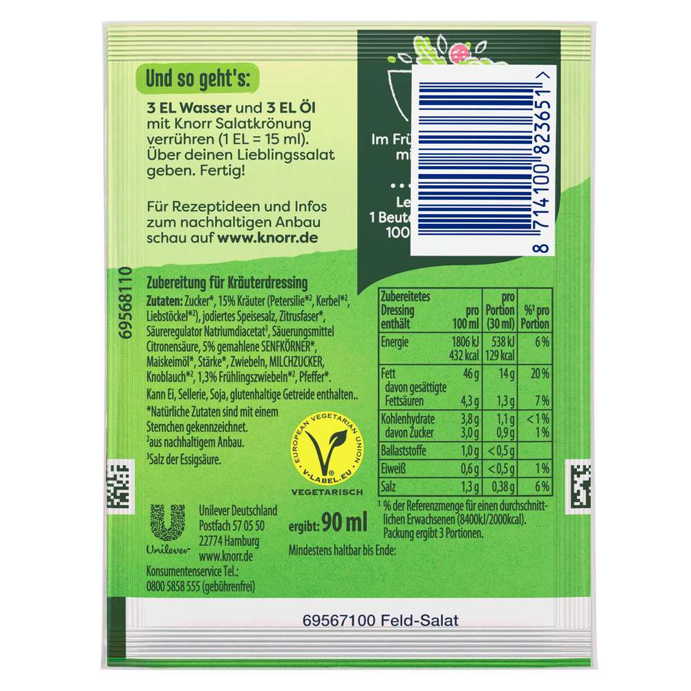 Produktabbildung Knorr Salat Krönung, Feldsalat