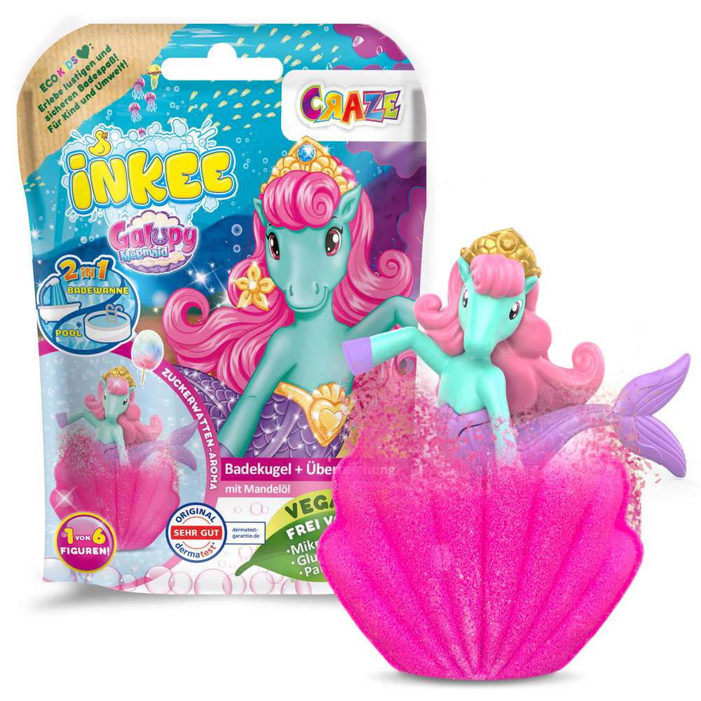 Produktabbildung INKEE Badebombe Galupy Mermaid
