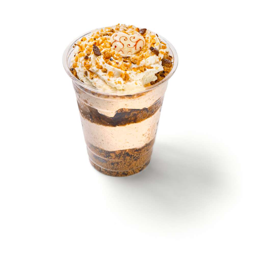 Produktabbildung GLOBUS Meisterbäckerei Sahnetorte Lebkuchengeschmack to go 170g