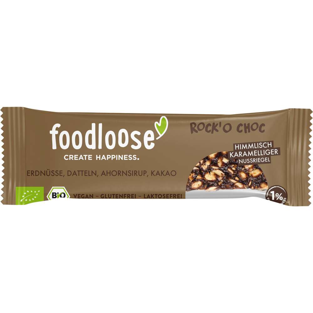 Produktabbildung Foodloose Bio Nussriegel, Rock O Choc