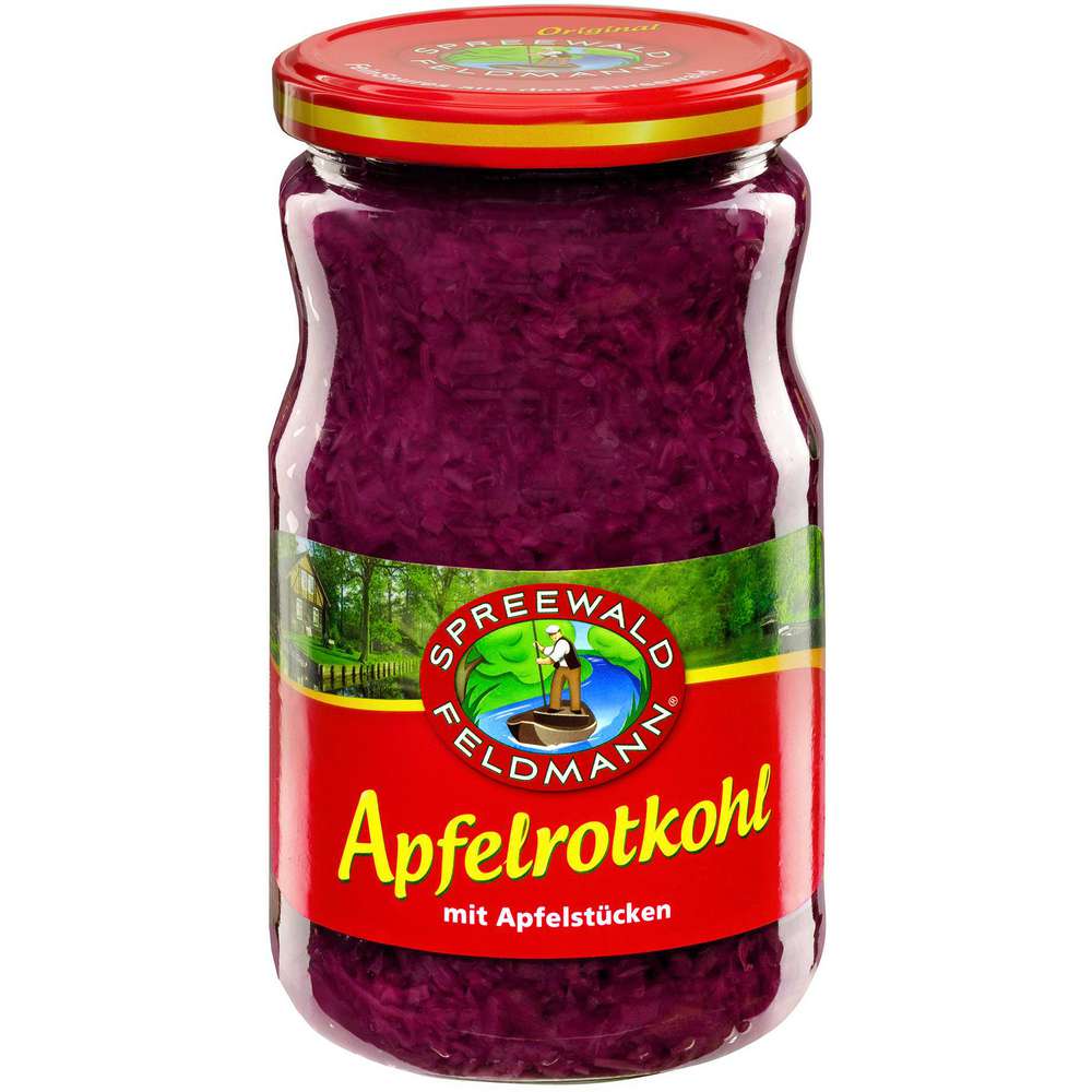 Produktabbildung Spreewald-Feldmann Apfelrotkohl, mit Apfelstücken