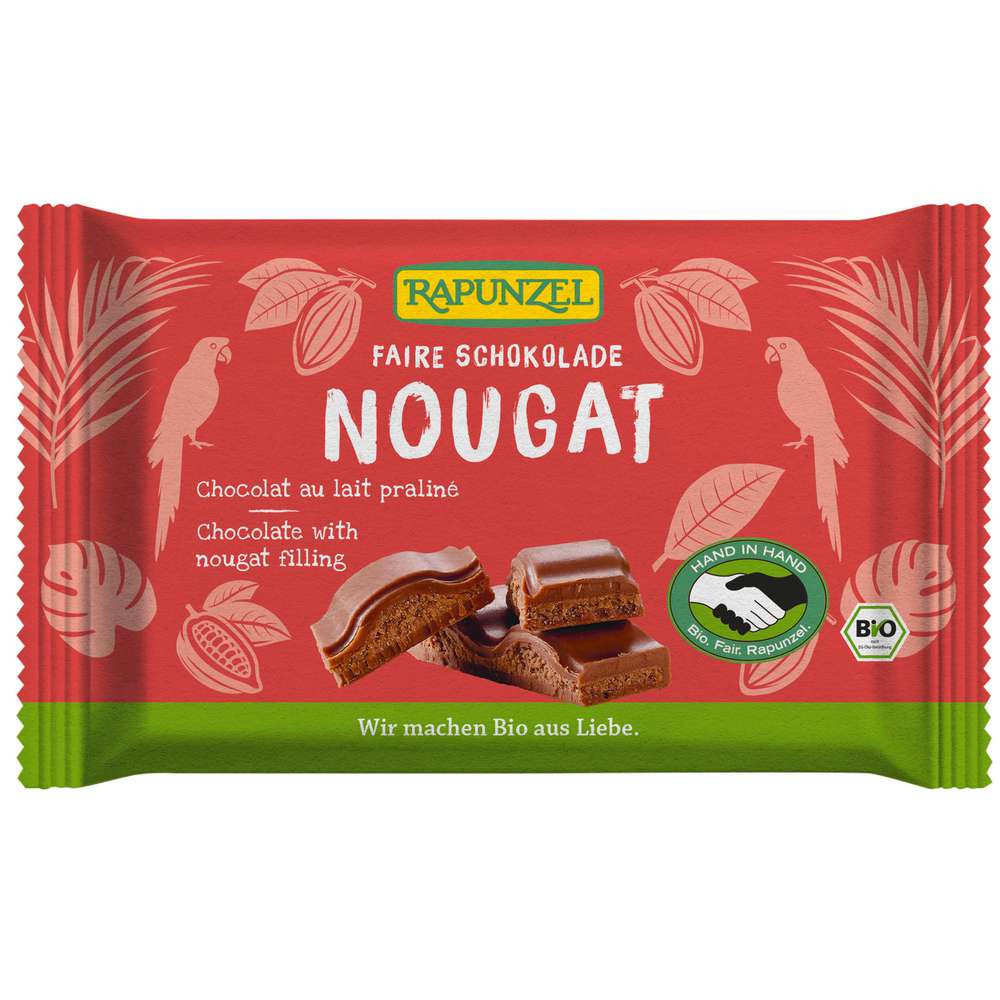 Produktabbildung Rapunzel Tafelschokolade, Nougat  
