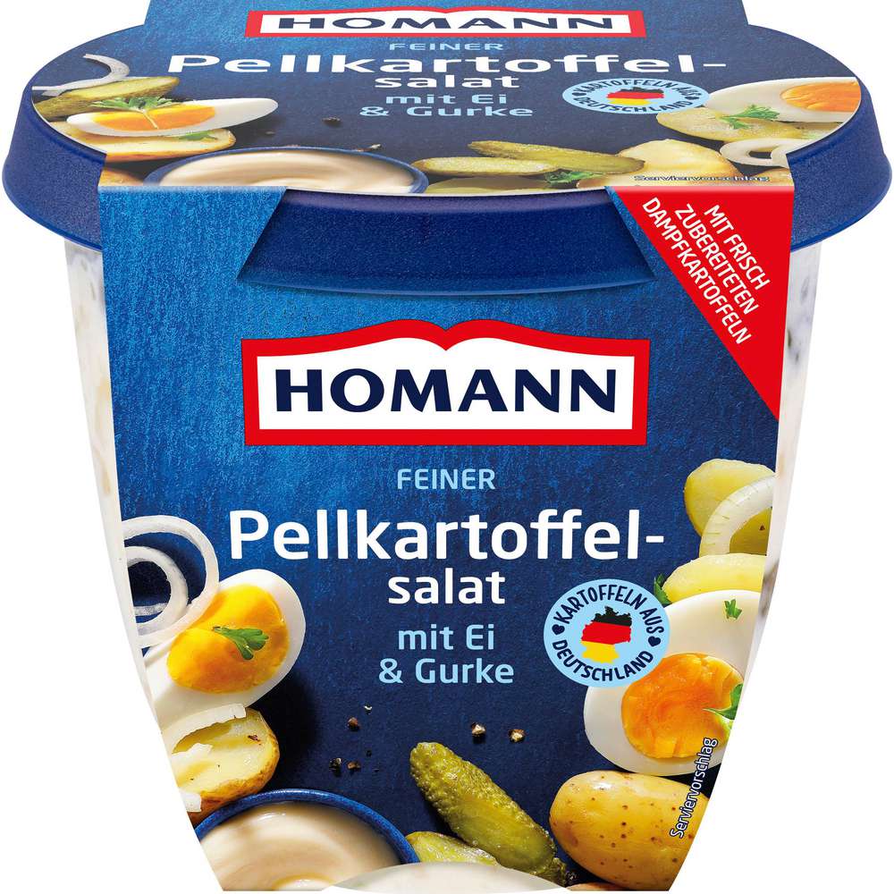 Produktabbildung Homann Pellkartoffelsalat, Ei & Gurke