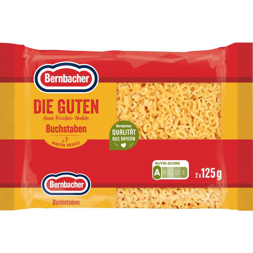 Produktabbildung Bernbacher Nudeln, Buchstaben 