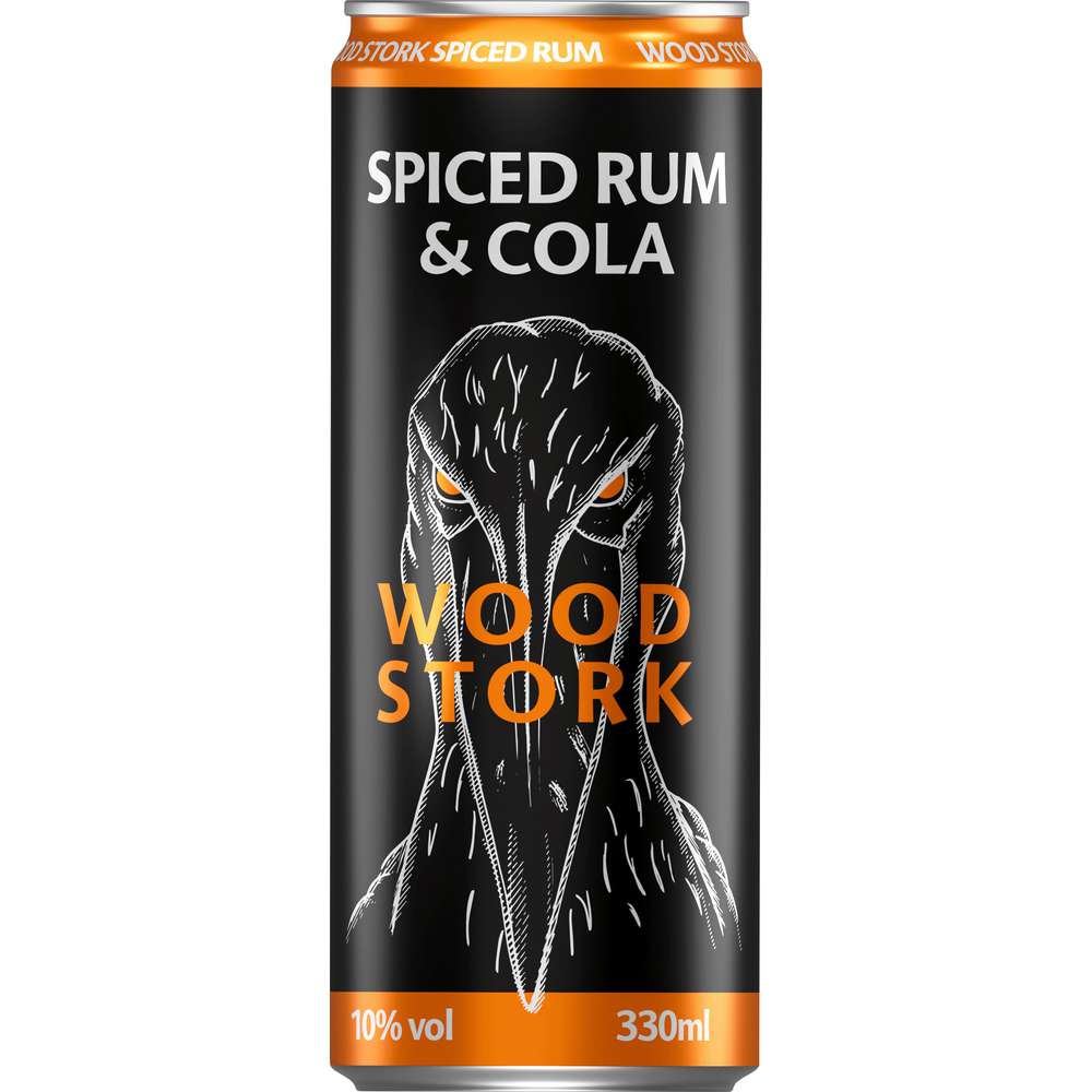 Produktabbildung Wood Stork Spiced Rum & Cola 