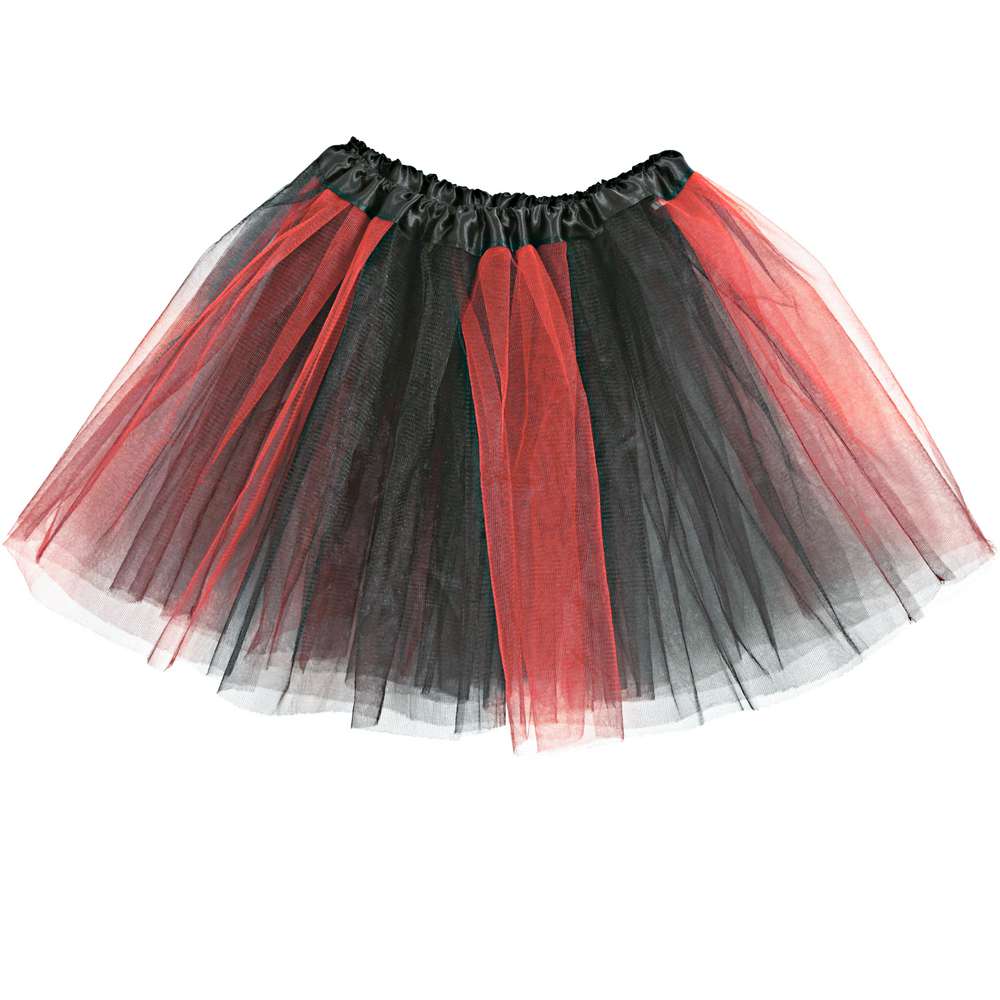 Produktabbildung Fries Tüllrock rot-schwarz, Einheitsgröße