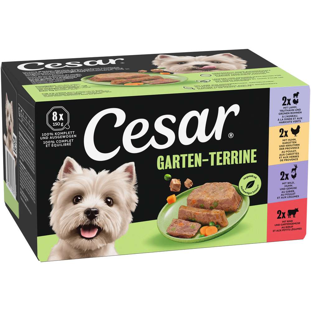 Produktabbildung Cesar Hunde-Nassfutter, Gartenterrine