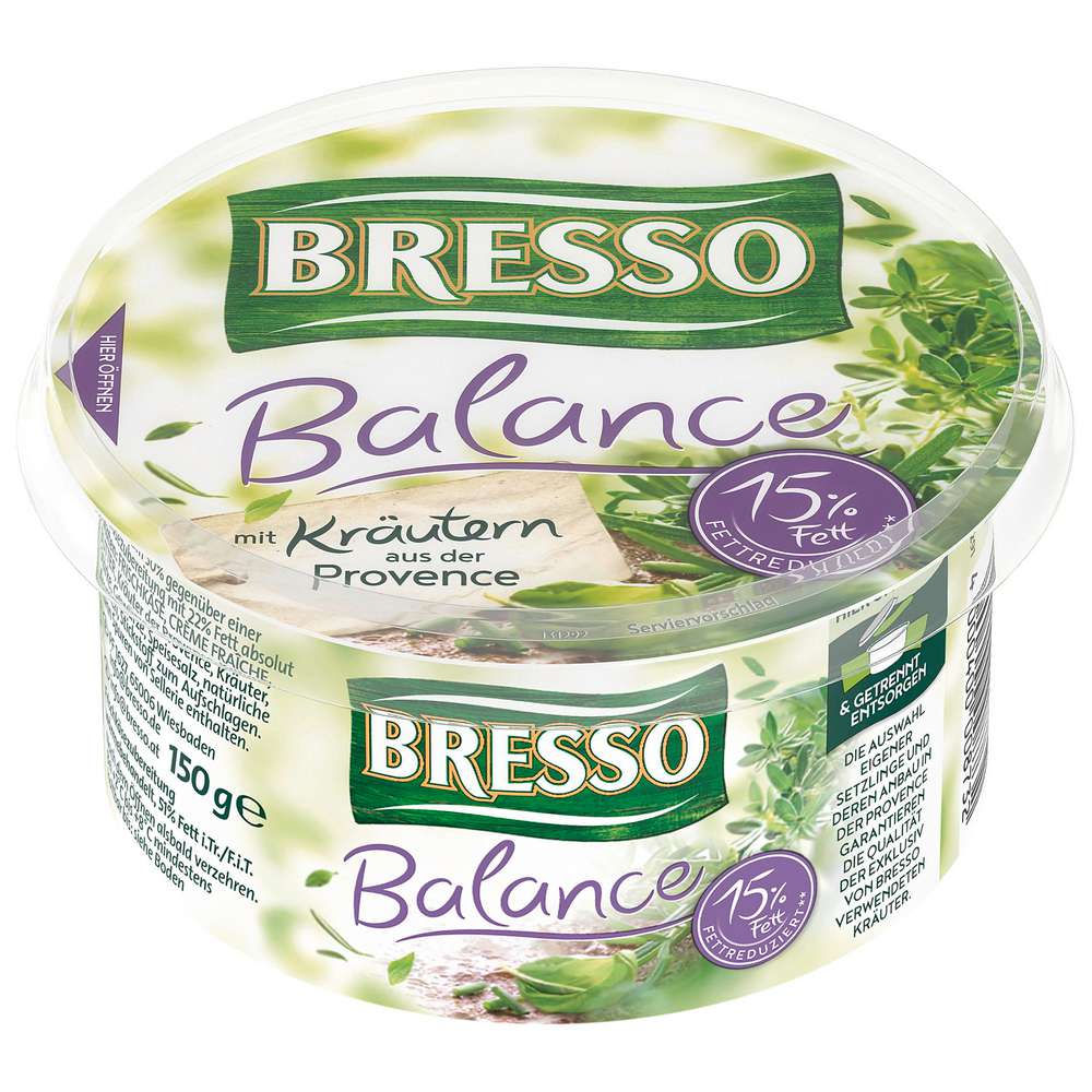 Produktabbildung Bresso Frischkäse, Leicht