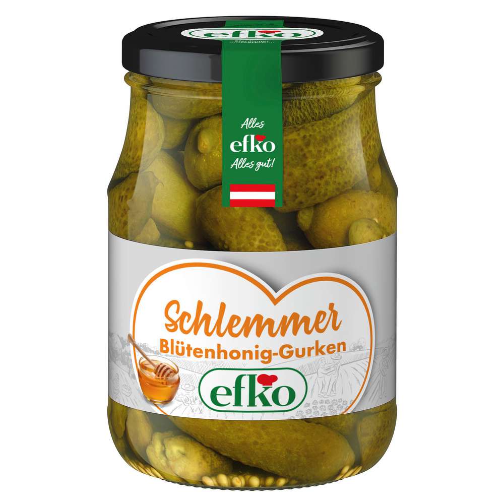 Produktabbildung efko Schlemmergurken Blütenhonig