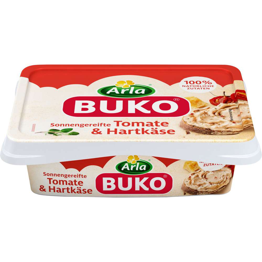 Produktabbildung Arla Buko Frischkäse, Tomate & Hartkäse