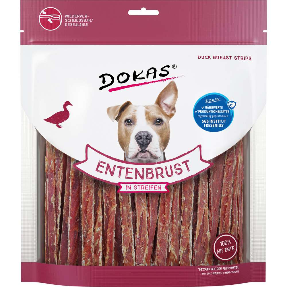 Produktabbildung Dokas Hunde-Snack, Entenbruststreifen