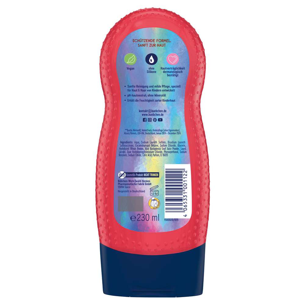 Produktabbildung Bübchen Kinder 2in1 Shampoo + Duschgel, Himbeerspaß