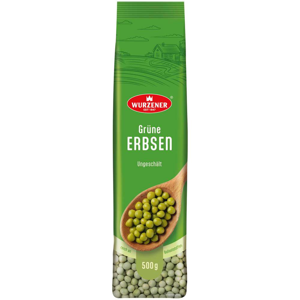 Produktabbildung Wurzener grüne Erbsen, ungeschält