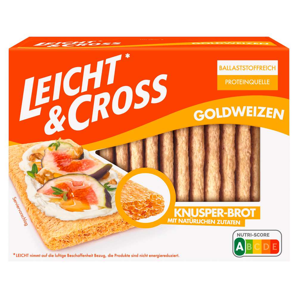 Produktabbildung Leicht & Cross Weizen Knäckebrot
