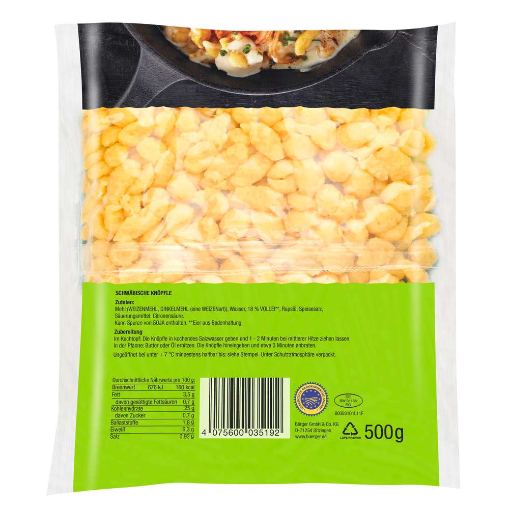 Produktabbildung Bürger Schwäbische Eierknöpfle