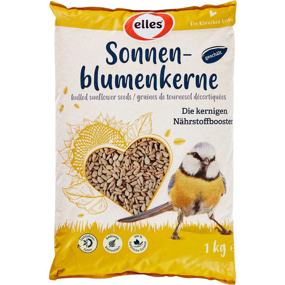 Produktabbildung elles Vogelfutter Sonnenblumenkerne, geschält