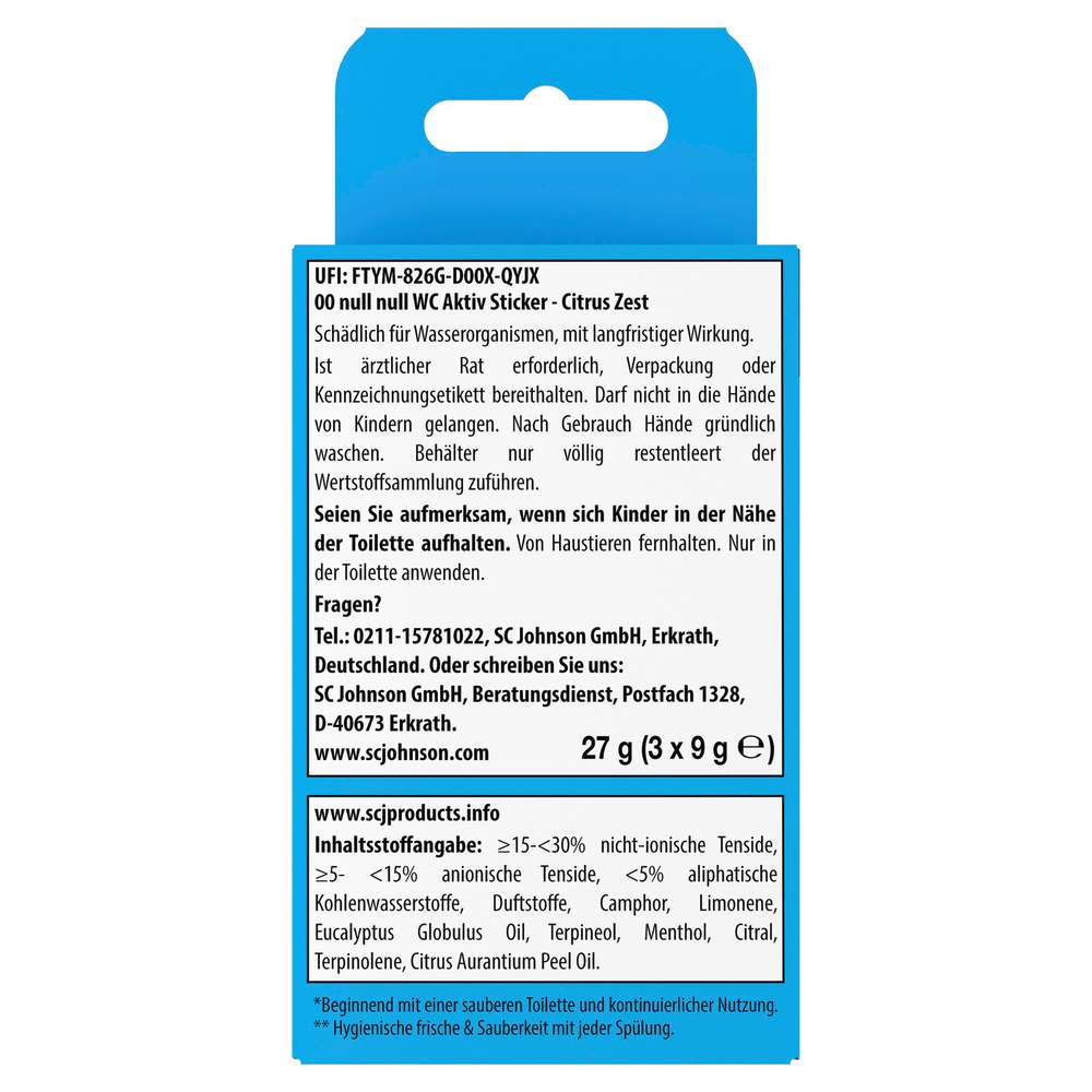 Produktabbildung 00 null null WC-Aktiv Sticker 4in1, Citrus