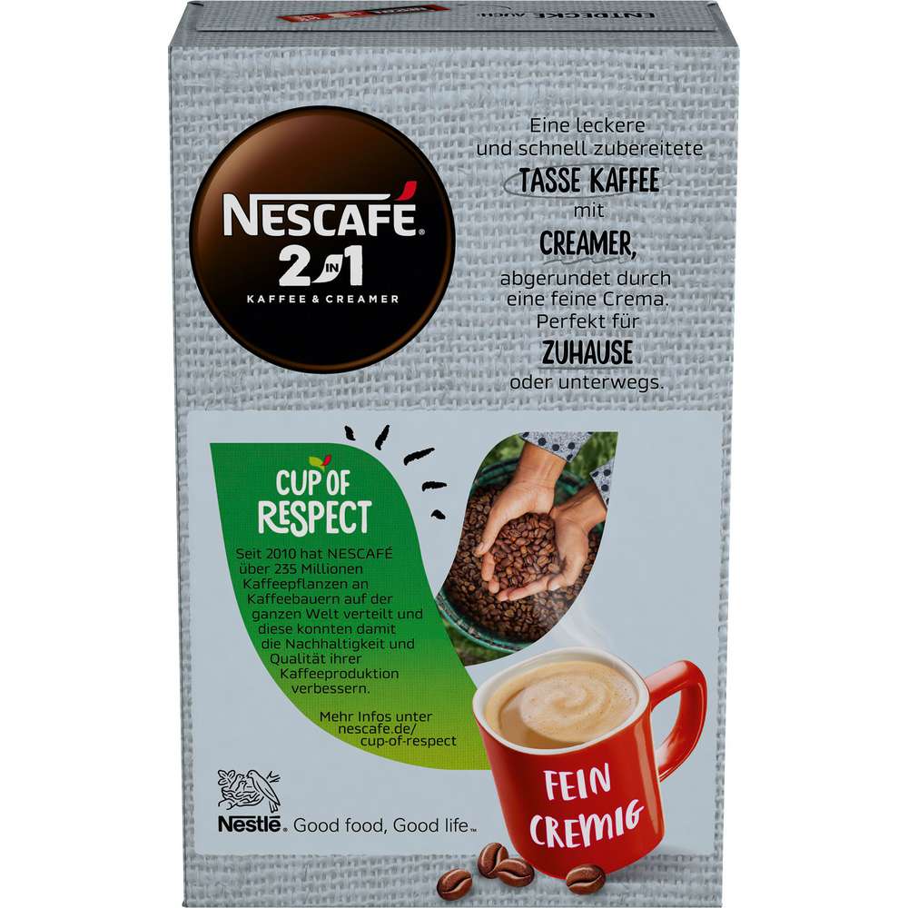 Produktabbildung Nescafe Instant Kaffee, 2in1 Kaffee & Creamer